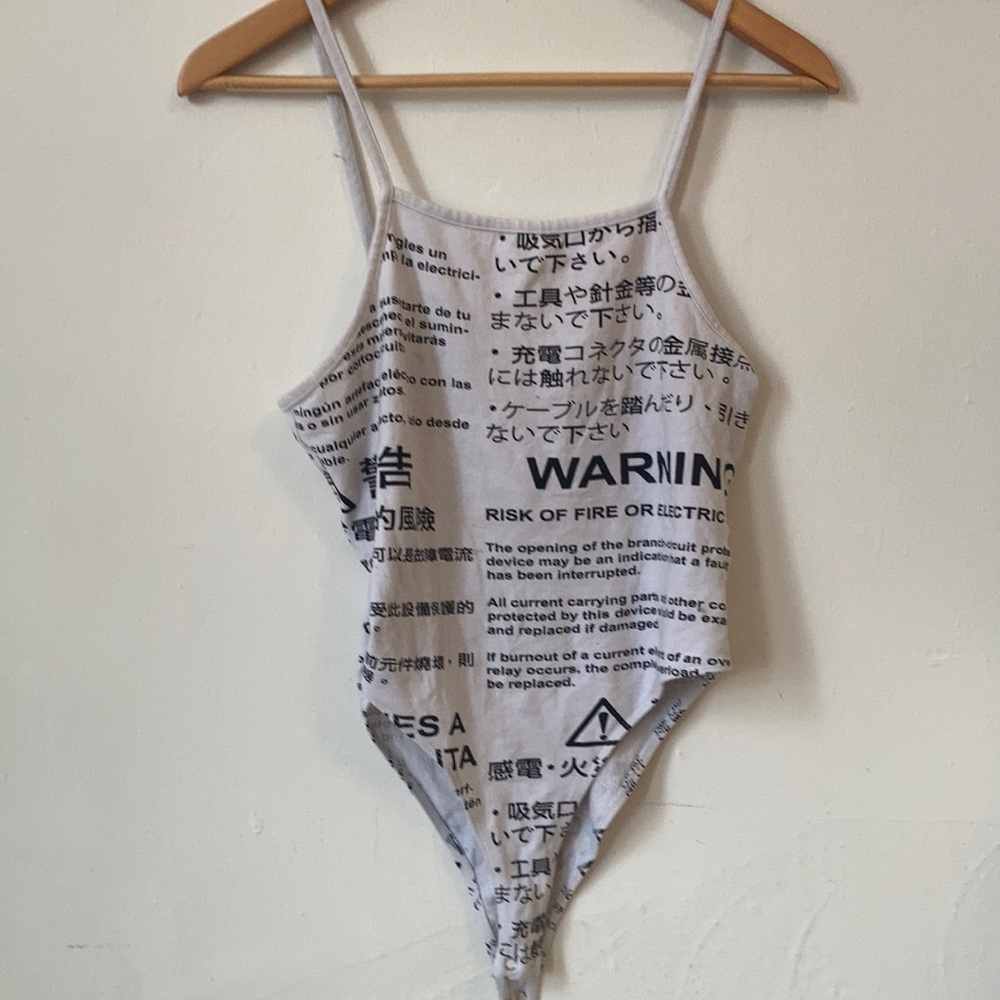 White tank top body suit